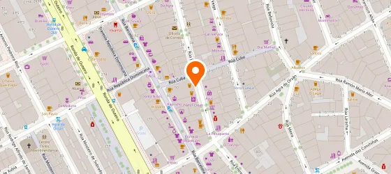 Plano de la zona de la oficina, en Calle Entrepeñas 29, A Coruña. Se abre en Google Maps.